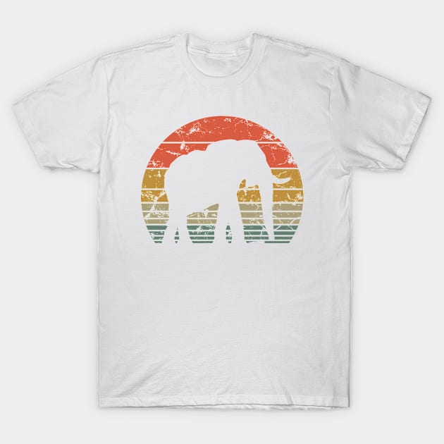 Elephant Retro Silhouette Wildlife Elephant Lover, Gift For Men, Women & Kids T-Shirt by Art Like Wow Designs